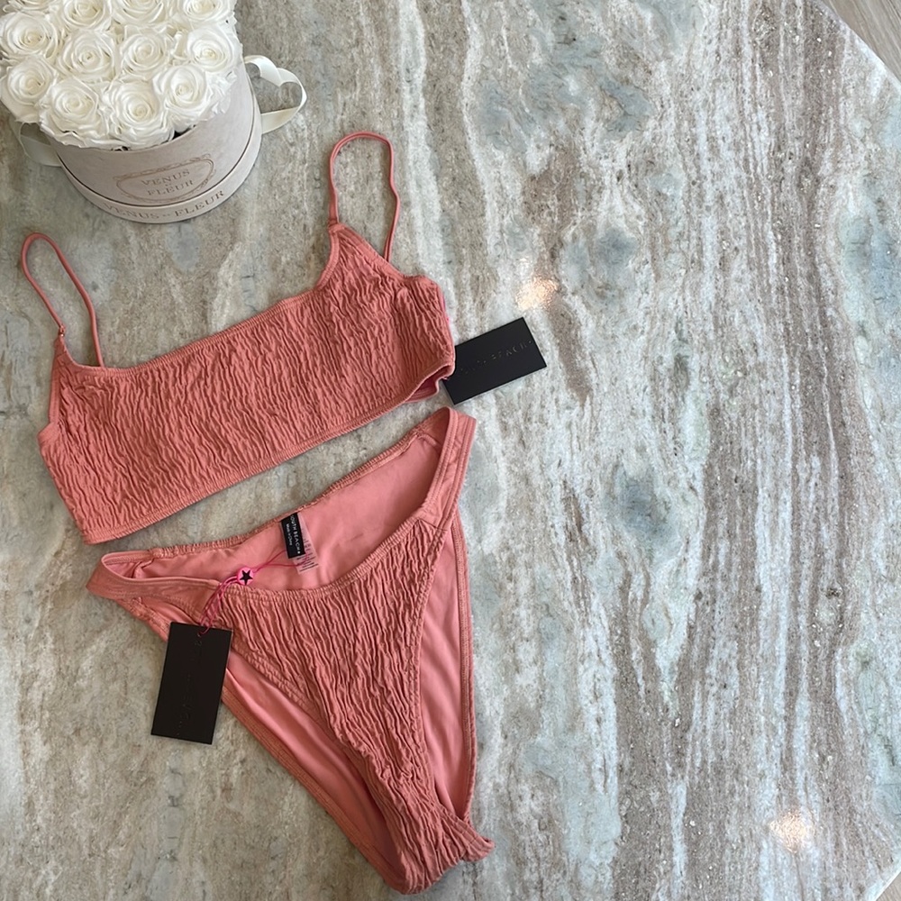 NWT SOUTH BEACH bikini in dusty pink size 10